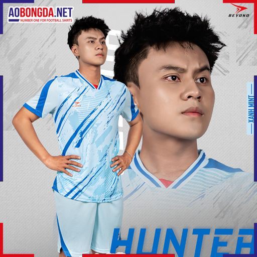 Áo Bóng Đá Không Logo Beyono Hunter Xanh Mint