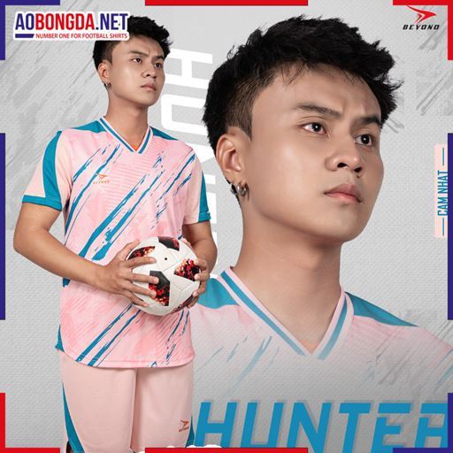 Áo Bóng Đá Không Logo Beyono Hunter Cam Nhạt