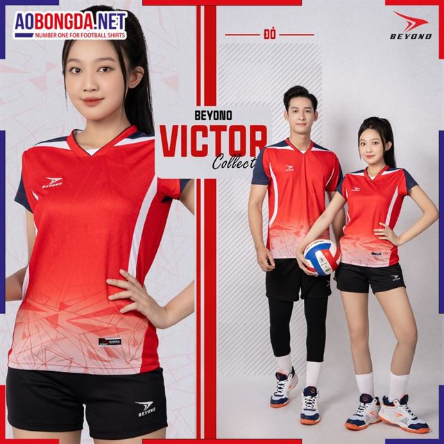 Áo Bóng Chuyền Beyono Victor Đỏ