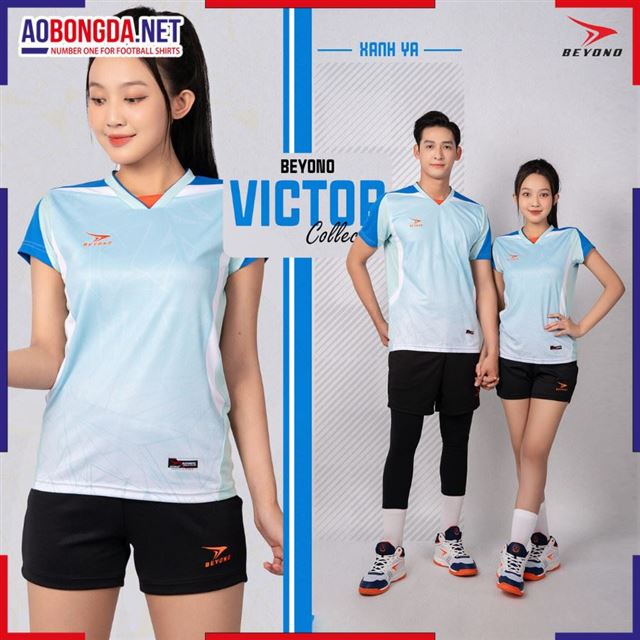 Áo Bóng Chuyền Beyono Victor Xanh Ya