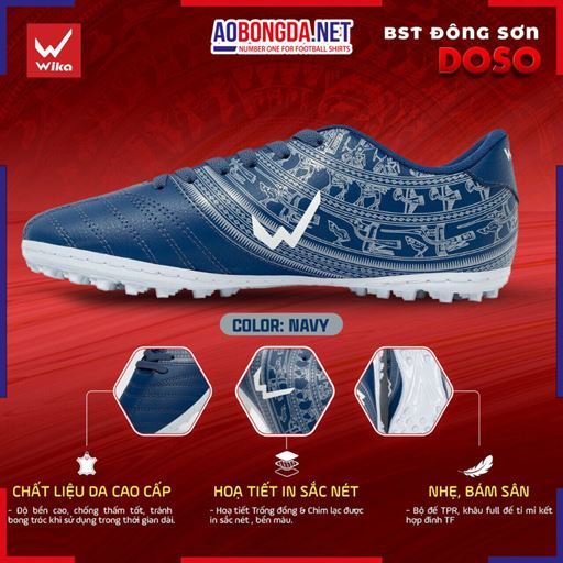 Giày Bóng Đá Wika Doso Navy