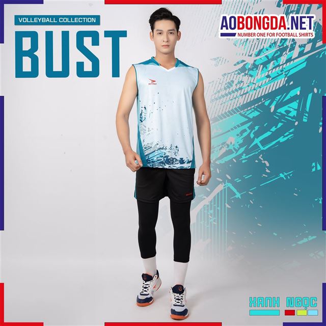 Áo Bóng Chuyền Beyono Bust Xanh Ngọc