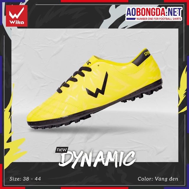 Giày Bóng Đá Wika Dynamic Vàng Đen