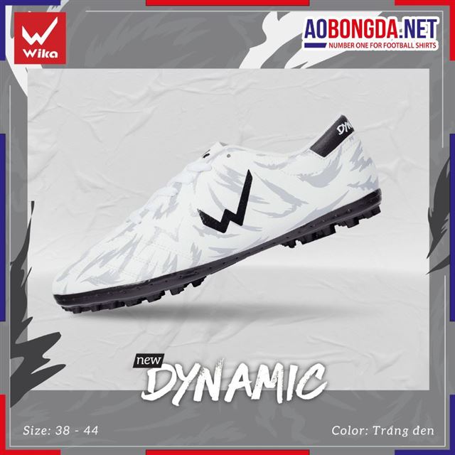 Giày Bóng Đá Wika Dynamic Trắng Đen
