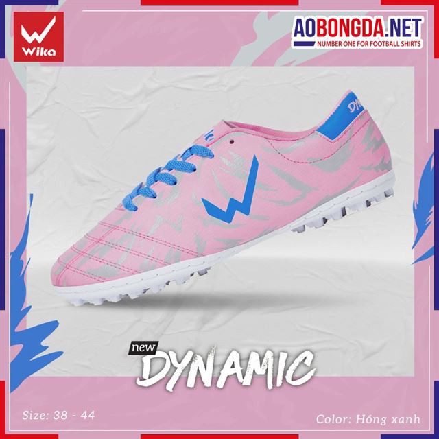 Giày Bóng Đá Wika Dynamic Hồng Xanh