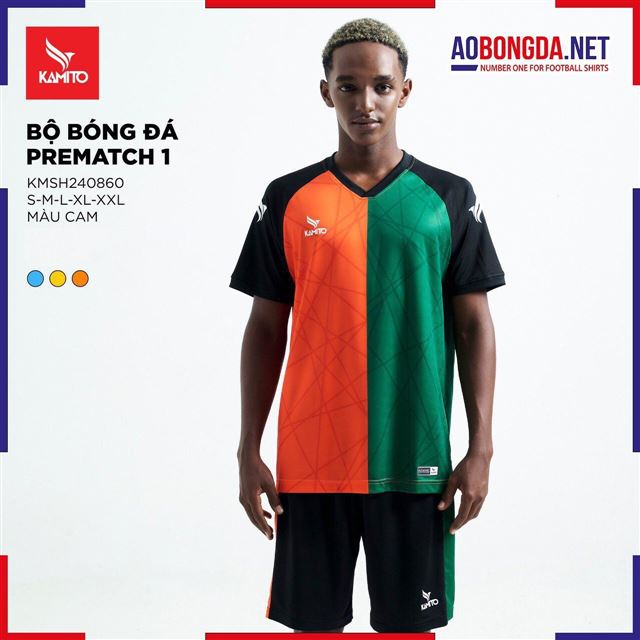 Áo Bóng Đá Không Logo Kamito Prematch 0 Cam