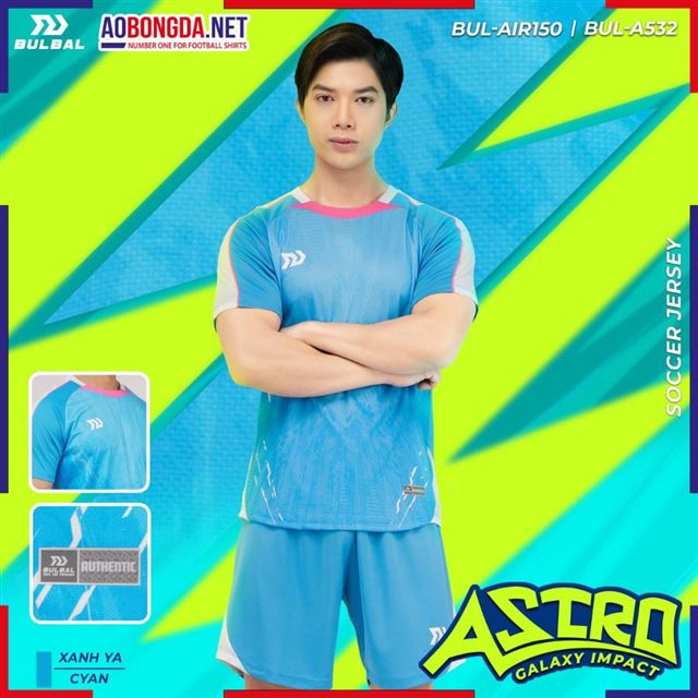 Áo Bóng Đá Không Logo Bulbal Astro Xanh Ya