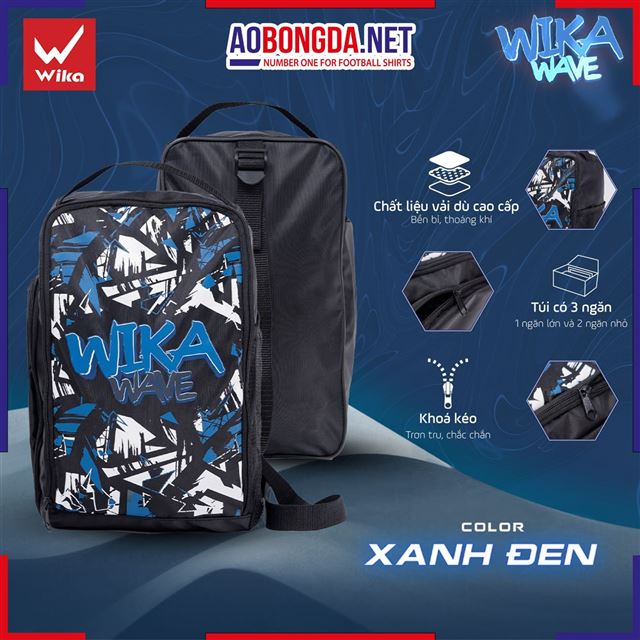 Túi Đứng Wika Wave Trắng Xanh