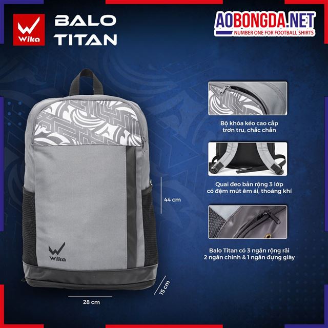 Balo Wika Titan Xám