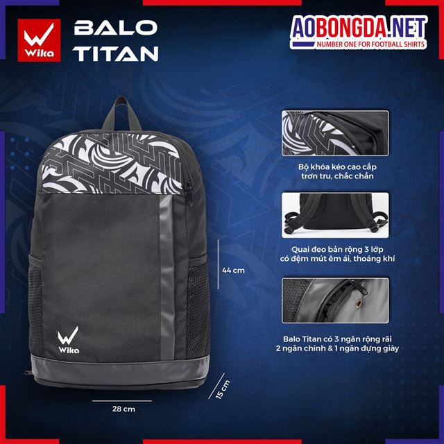 Balo Wika Titan Đen