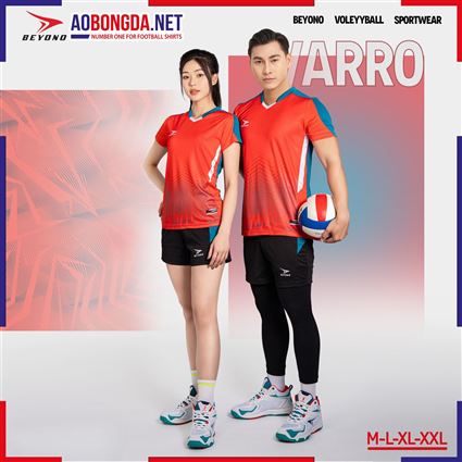 Áo Bóng Chuyền Beyono Varro Cam Nam