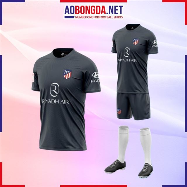 Áo Bóng Đá Câu Lạc Bộ Atlentico Madrid Xám 23-24