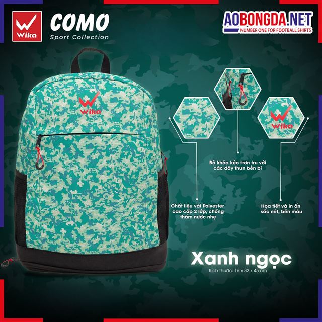Balo Wika Como Xanh Ngọc