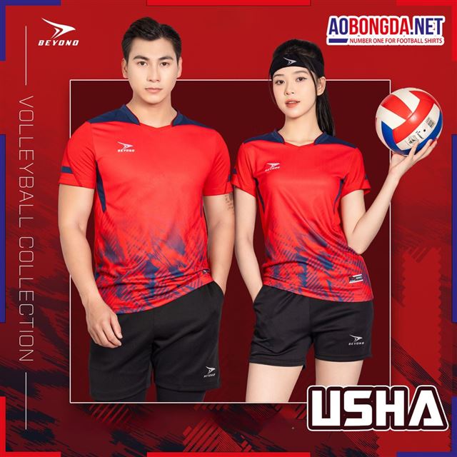 Áo Bóng Chuyền Beyono Usha Đỏ