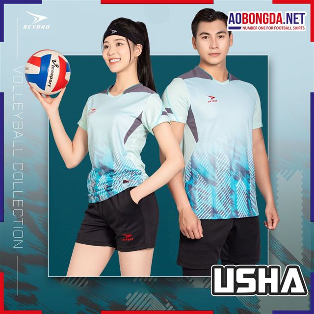 Áo Bóng Chuyền Beyono Usha Xanh Mint