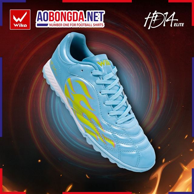 Giày Bóng Đá Trẻ Em Wika HĐ14 Elite Xanh Ngọc