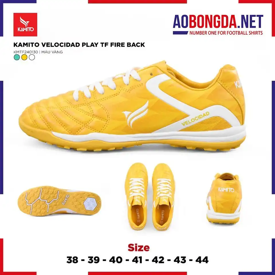 Giày Bóng Đá Kamito Velocidad Play TF Fireback Trắng