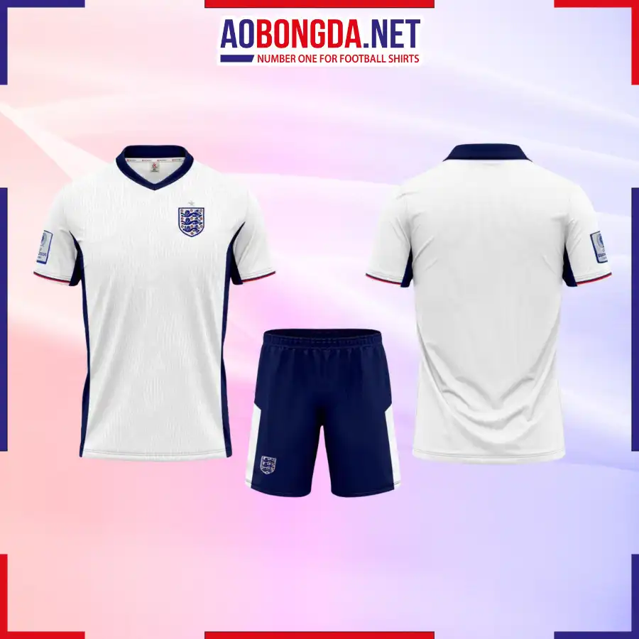 Áo Bóng Đá Đội Tuyển Anh Trắng Euro 2024-2025