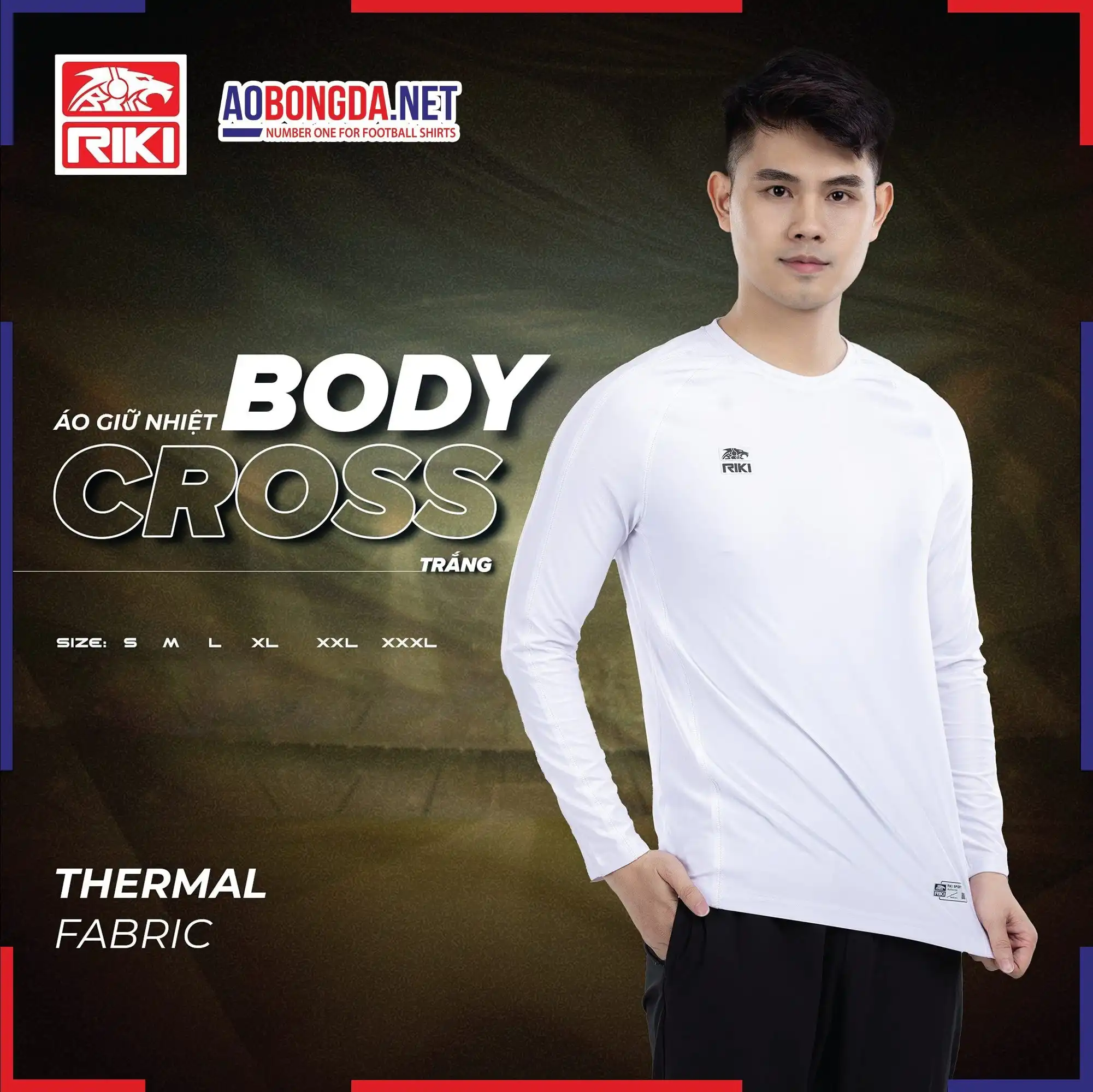 Áo Body Riki Cross Trắng