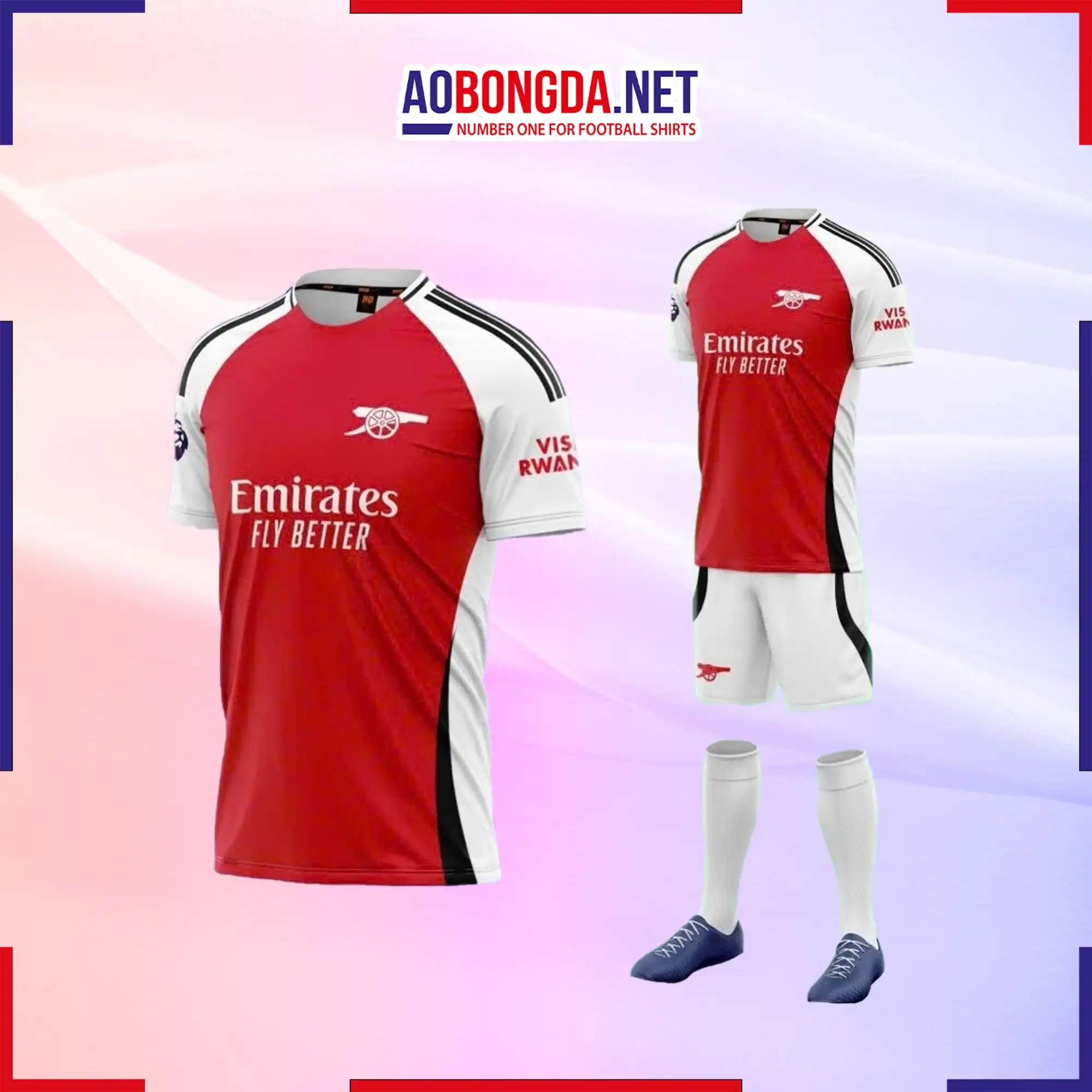 Áo Bóng Đá Câu Lạc Bộ Arsenal Đỏ 2024-2025