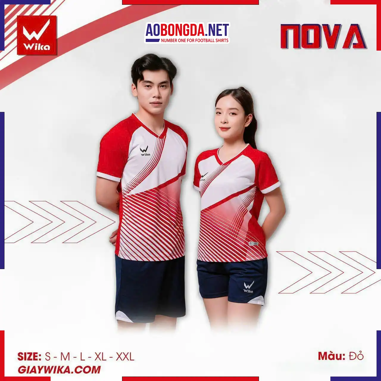 Áo Cầu Lông Wika Nova Màu Đỏ