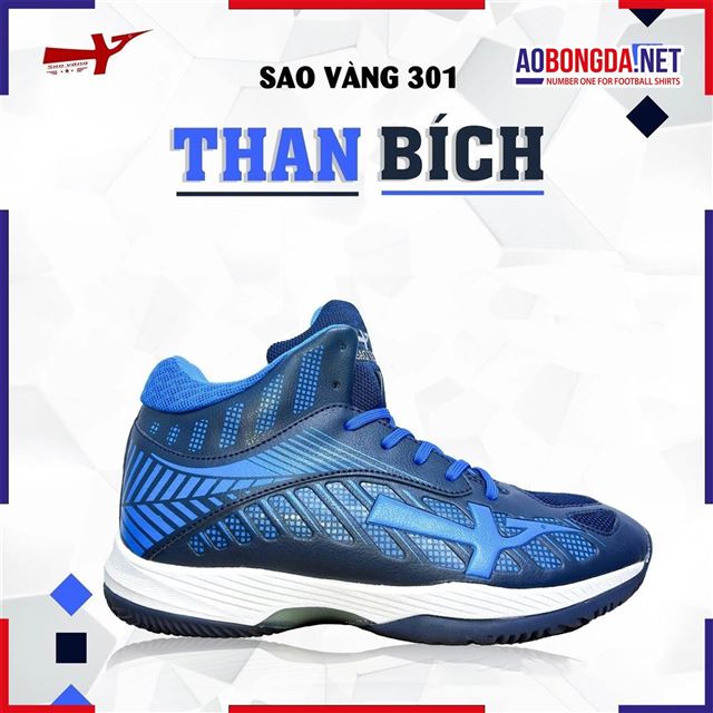 Giày Bóng Chuyền Sao Vàng 301 Than Bích