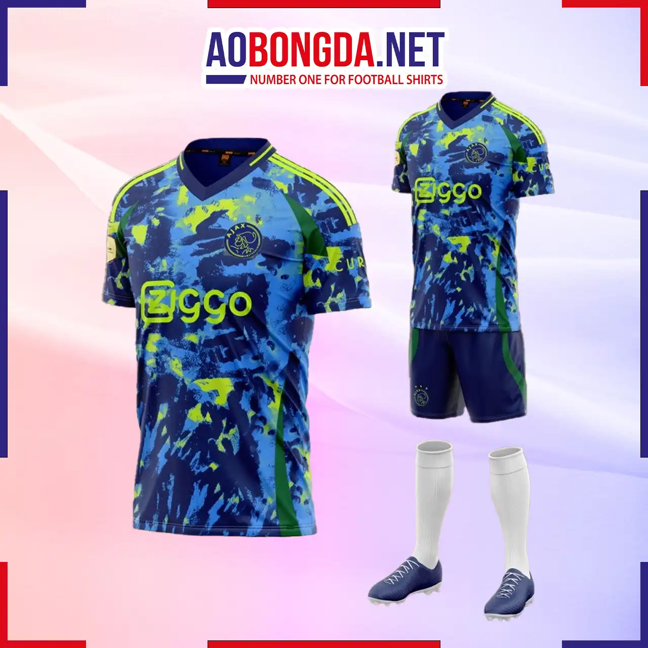 Áo Bóng Đá Câu Lạc Bộ Ajax Rêu Sân Khách 2024-2025