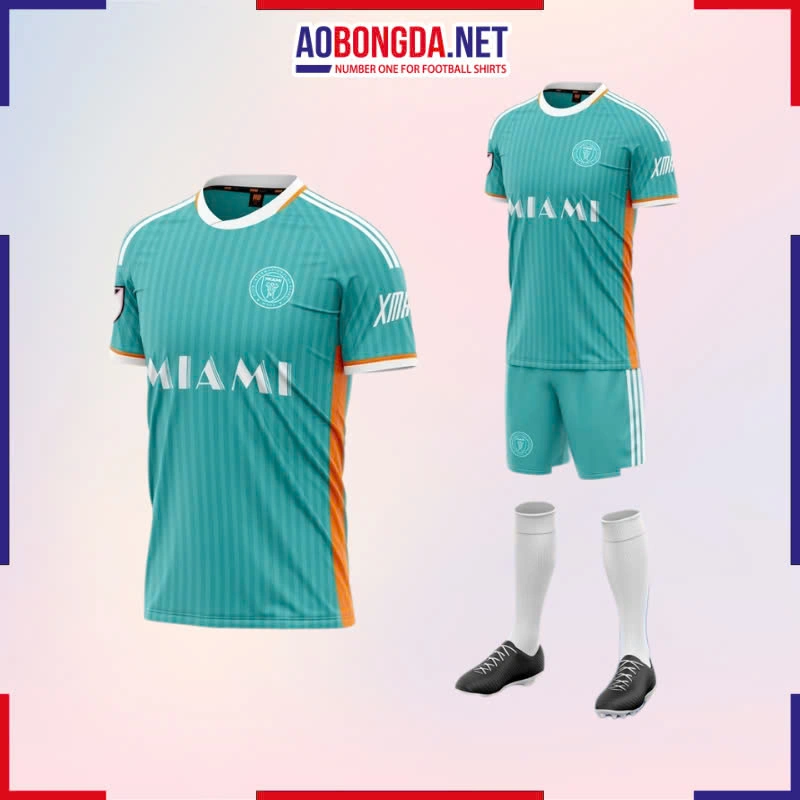 Áo Bóng Đá Câu Lạc Bộ Miami Xanh Ngọc 2024-2025