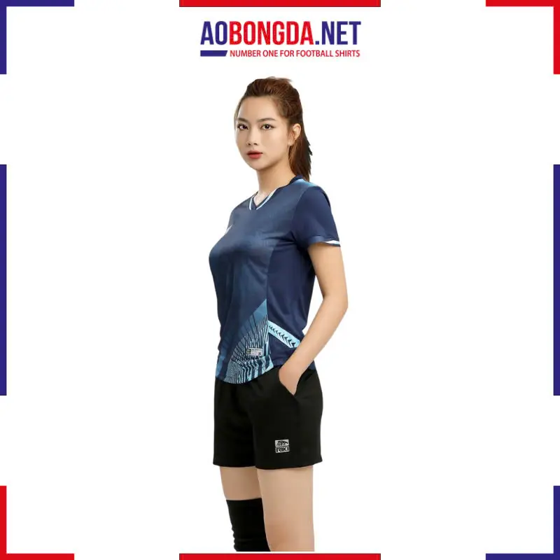 Áo Bóng Chuyền Riki Vol9 Verdure Xanh Đen Nữ