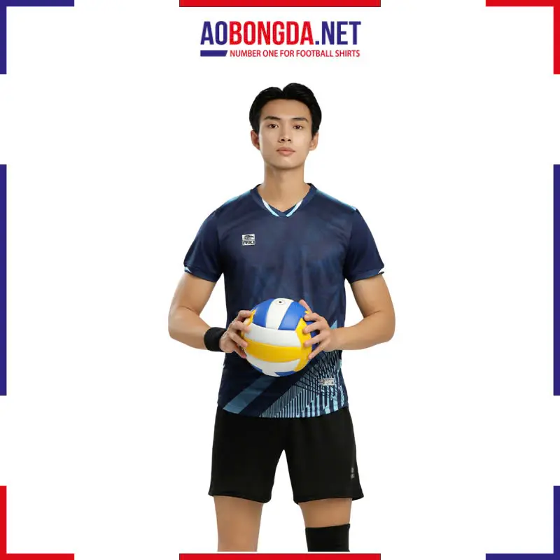 Áo Bóng Chuyền Riki Vol9 Verdure Xanh Đen Nam