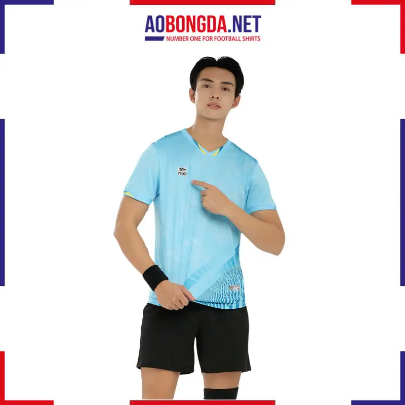 Áo Bóng Chuyền Riki Vol9 Verdure Thiên Thanh Nam