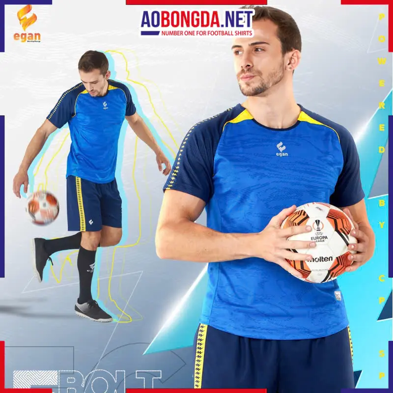 Áo Bóng Đá Không Logo CP Egan Ebolt Xanh Bích