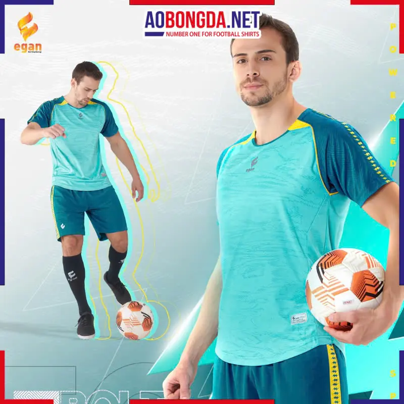 Áo Bóng Đá Không Logo CP Egan Ebolt Xanh Ngọc