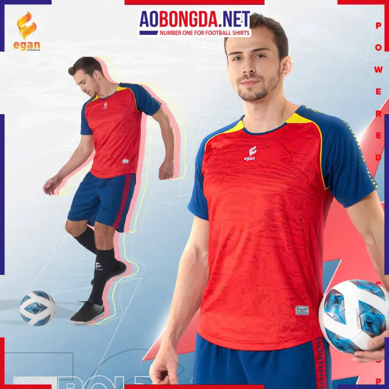 Áo Bóng Đá Không Logo CP Egan Ebolt Đỏ