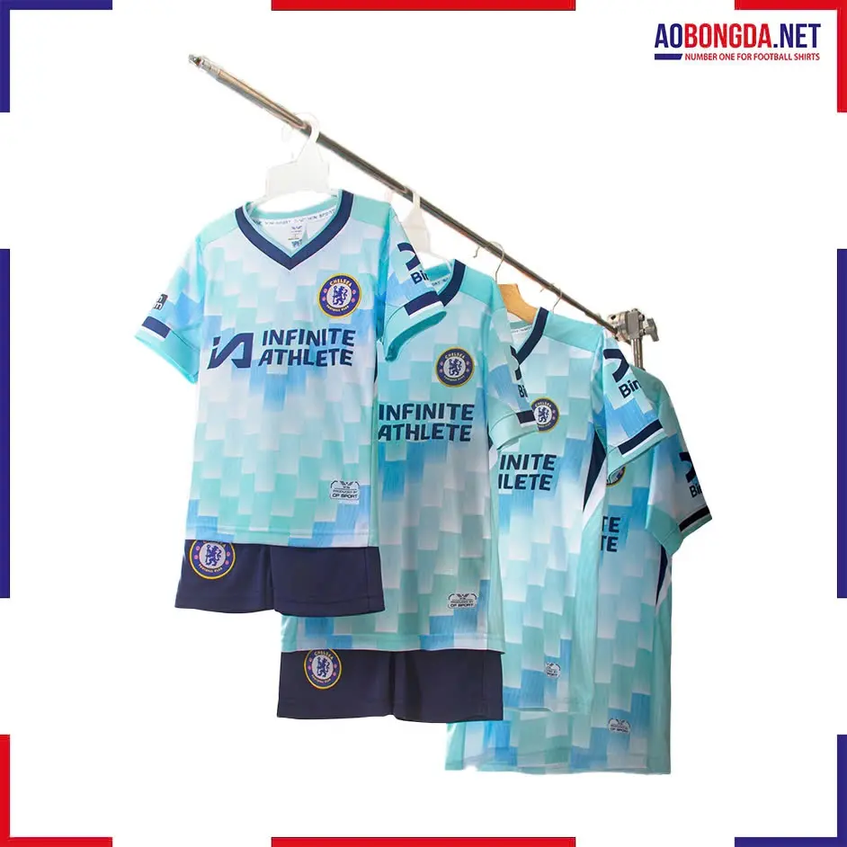 Áo Bóng Đá Câu Lạc Bộ Chelsea Trẻ Em Winsport Xanh Ngọc 2024-2025 