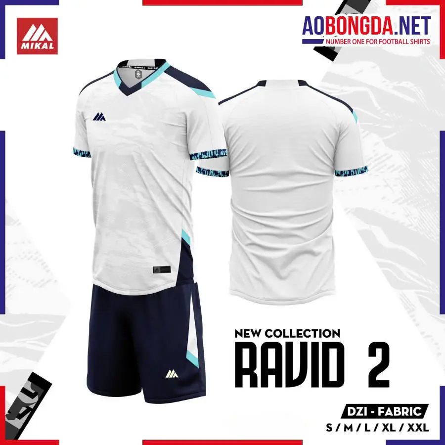 Áo Bóng Đá Không Logo Mikal Ravid 2.0 K4 Trắng