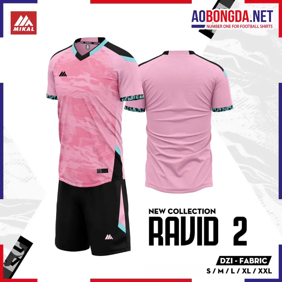 Áo Bóng Đá Không Logo Mikal Ravid 2.0 K4 Hồng