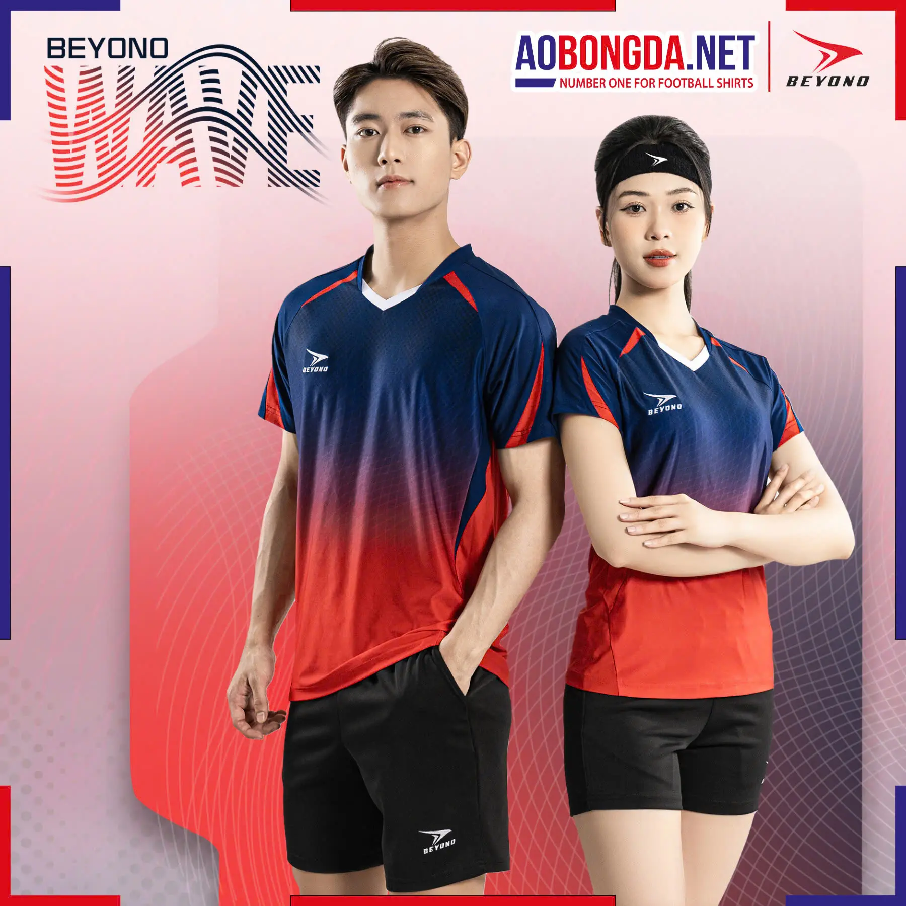 Áo Bóng Chuyền Beyono Wave Đỏ