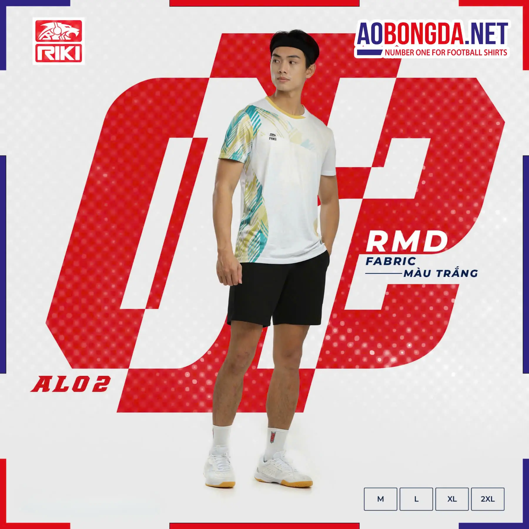 Áo Cầu Lông Riki AL02 Nam Trắng