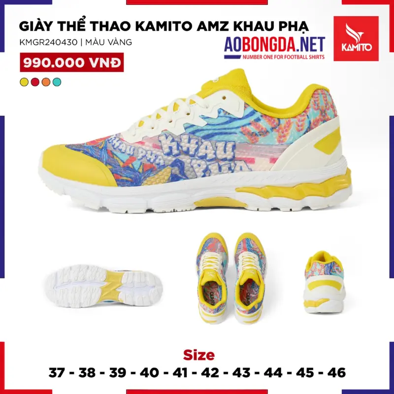 Giày Chạy Bộ Kamito Magic Run Vàng