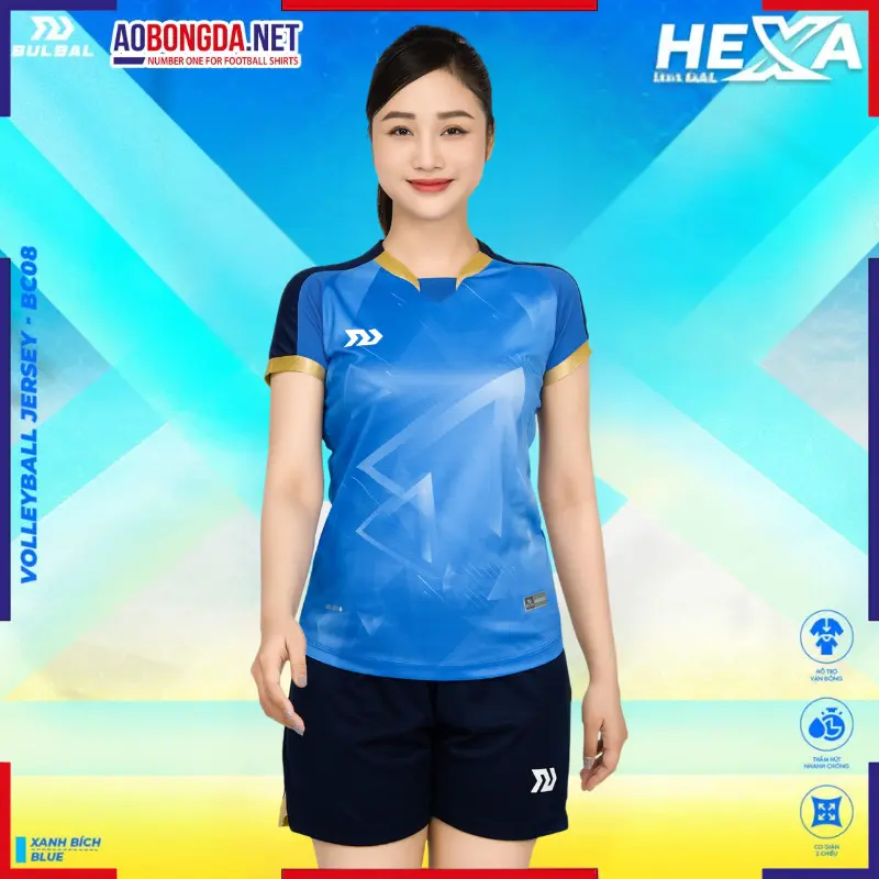 Bộ Bóng Chuyền Bulbal Hexa Xanh Bích Nữ