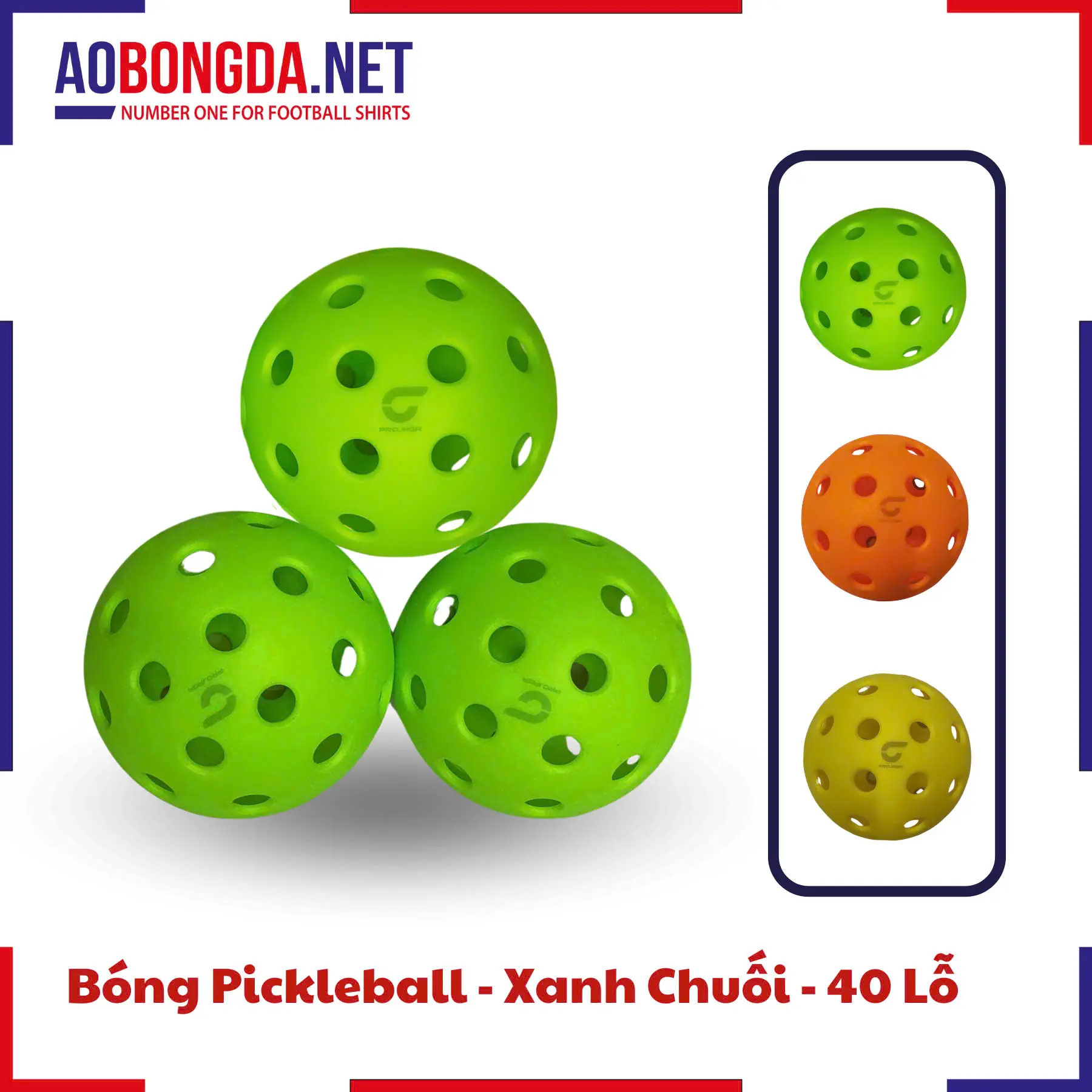 Bóng Pickleball Xanh Chuối 40 Lỗ