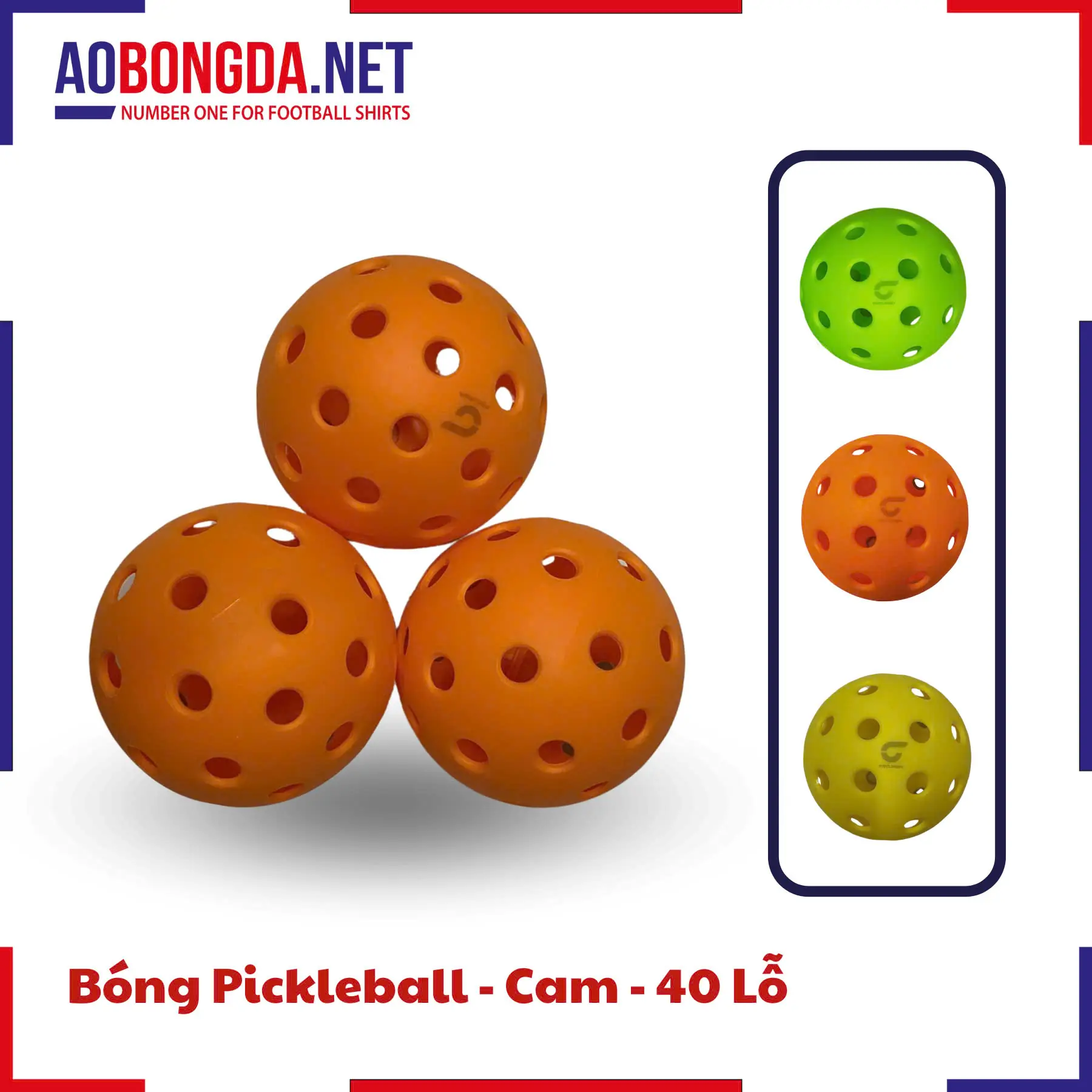 Bóng Pickleball Cam 40 Lỗ