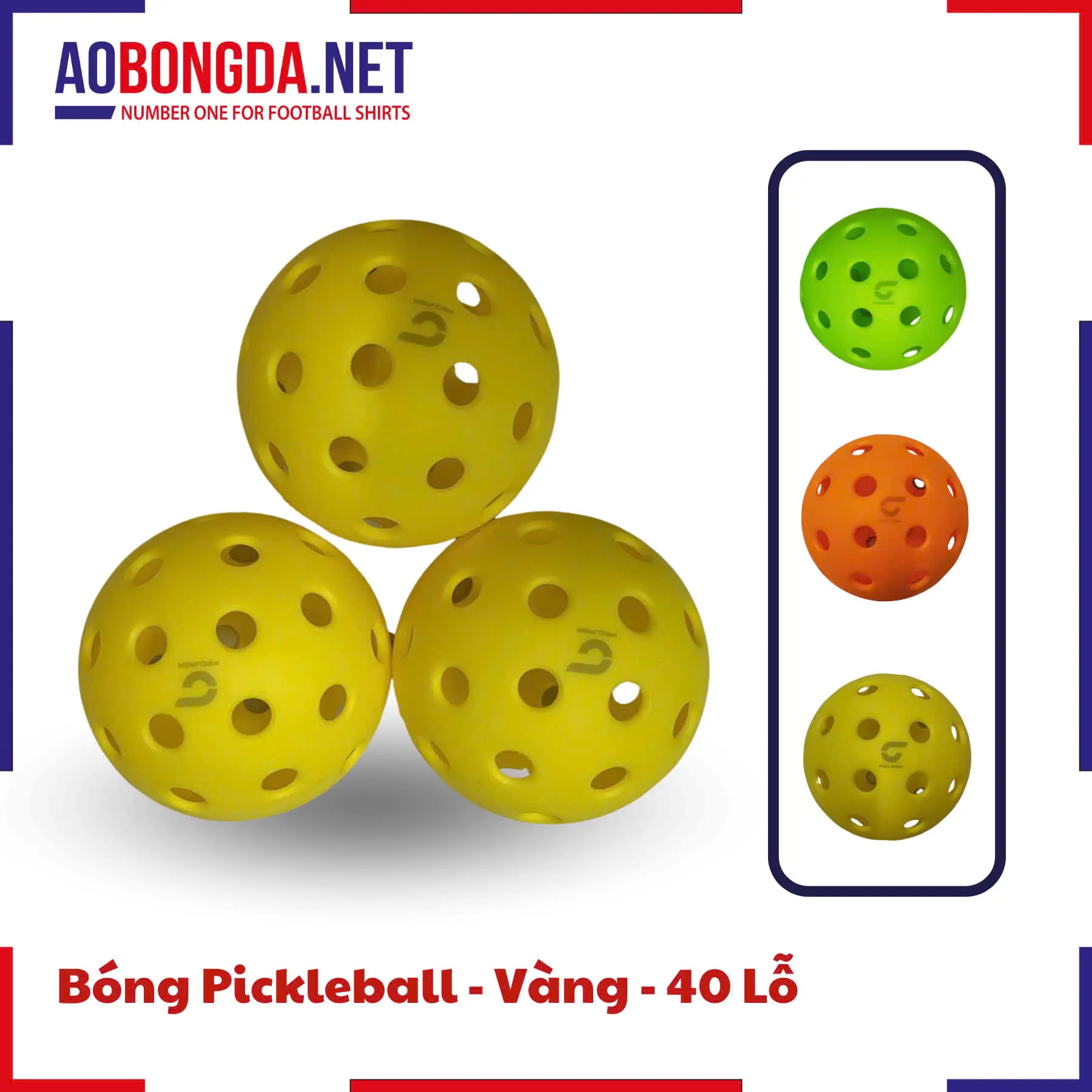 Bóng Pickleball Vàng 40 Lỗ
