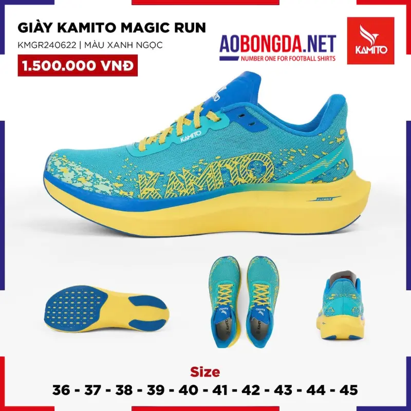 Giày Chạy Bộ Kamito Magic Run Xanh Ngọc