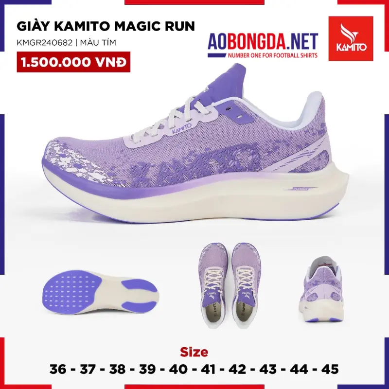 Giày Chạy Bộ Kamito Magic Run Tím