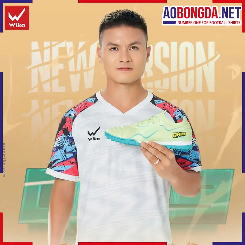 Giày Bóng Đá Wika QH19 Z-Vol Vàng Xanh