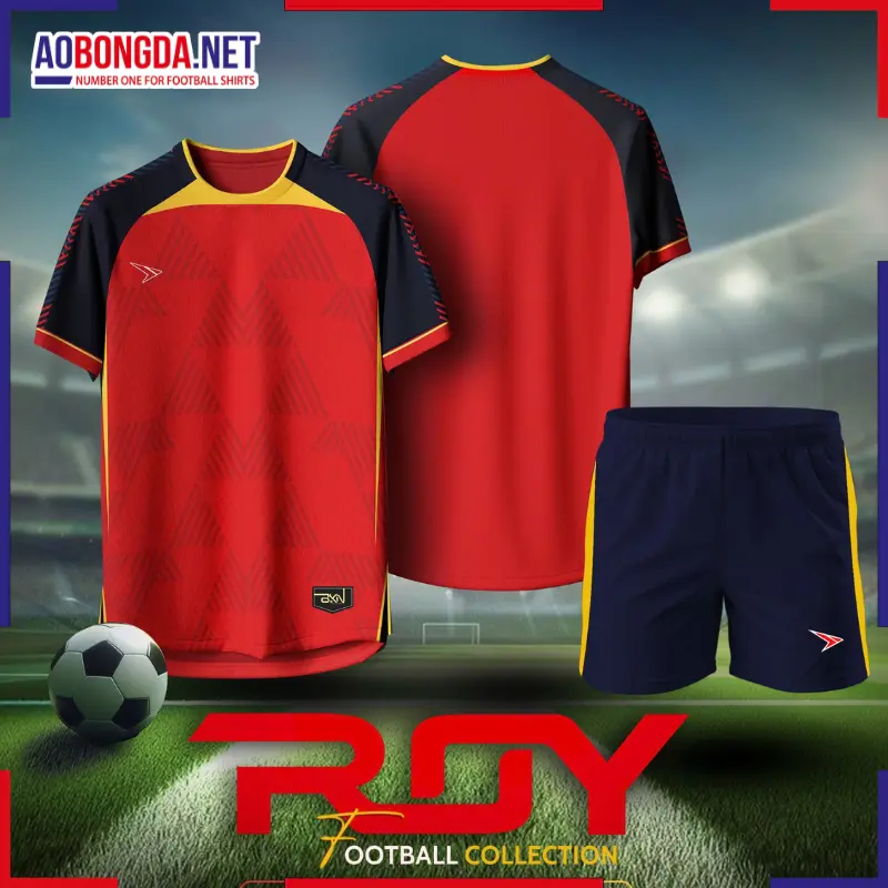 Áo Bóng Đá Không Logo Beyono Roy Đỏ