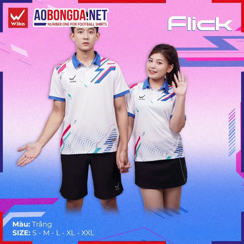 Áo Polo Wika Flick Trắng