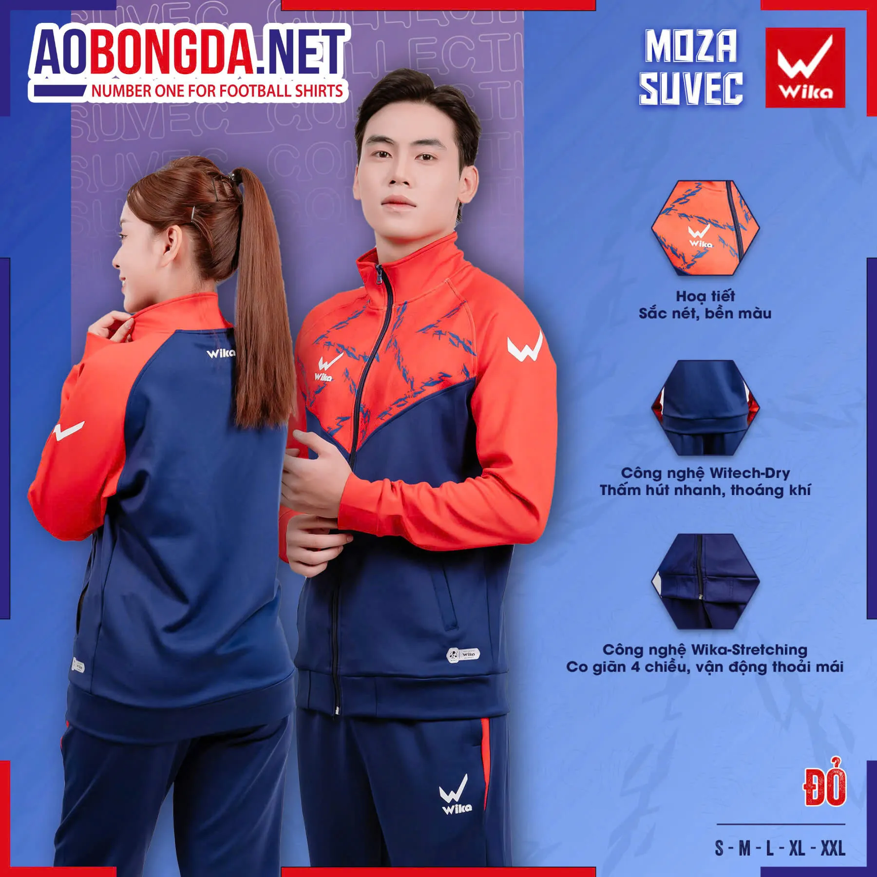 Bộ Thể Thao Wika Suvec Moza Đỏ